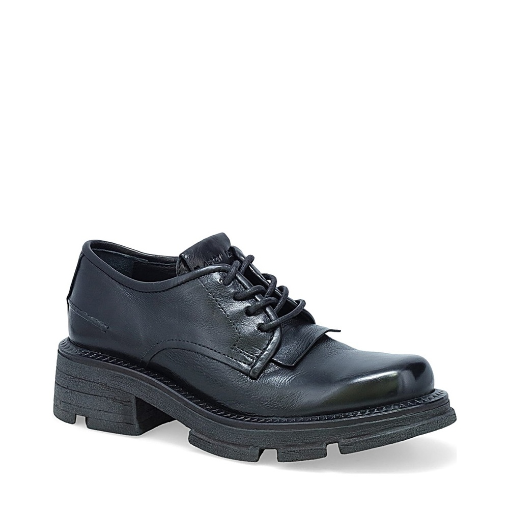A.S.98 Layton Lug Sole Derby Black
